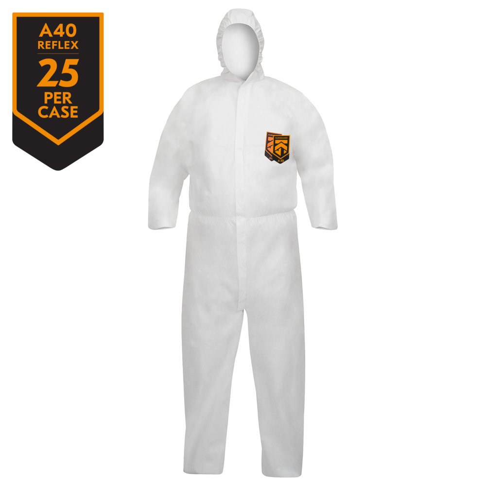 KLEENGUARD A40 Reflex Liquid & Particle Protection Coveralls CODE 47996