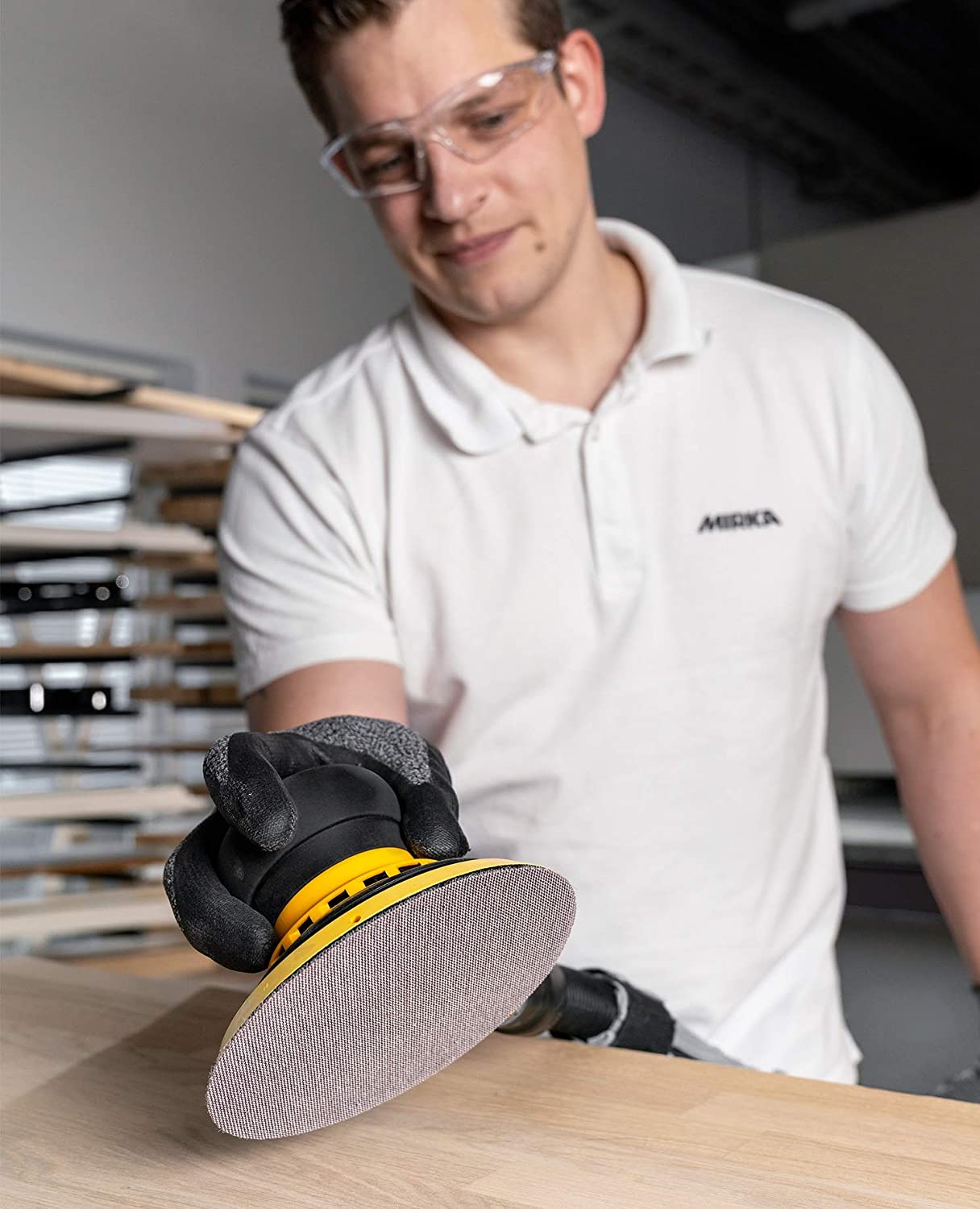 Mirka 9A-232-080RP 10 pieces. 5-Inch P80 Grit Abranet Discs, Grey