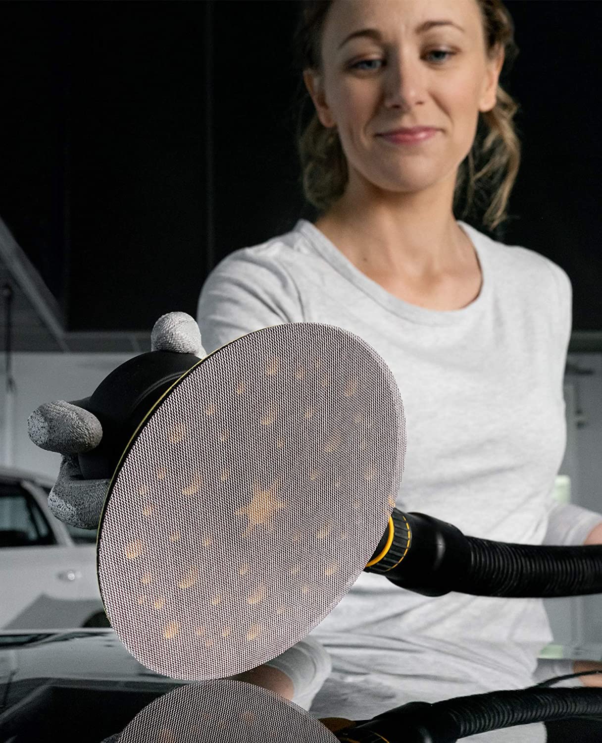 Mirka 9A-232-080RP 10 pieces. 5-Inch P80 Grit Abranet Discs, Grey